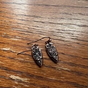KENDRA SCOTT arrowhead copper druzy earrings